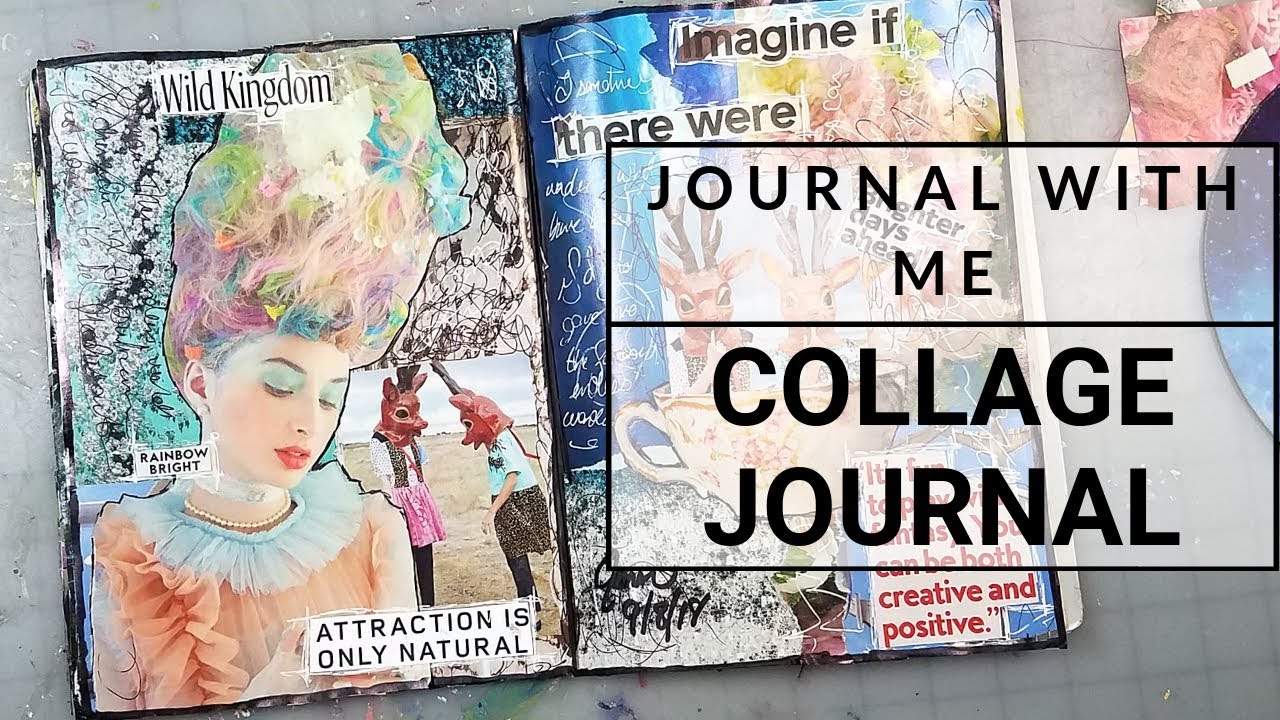 Magazine Collage Art Journal Page | Brighter Days Ahead