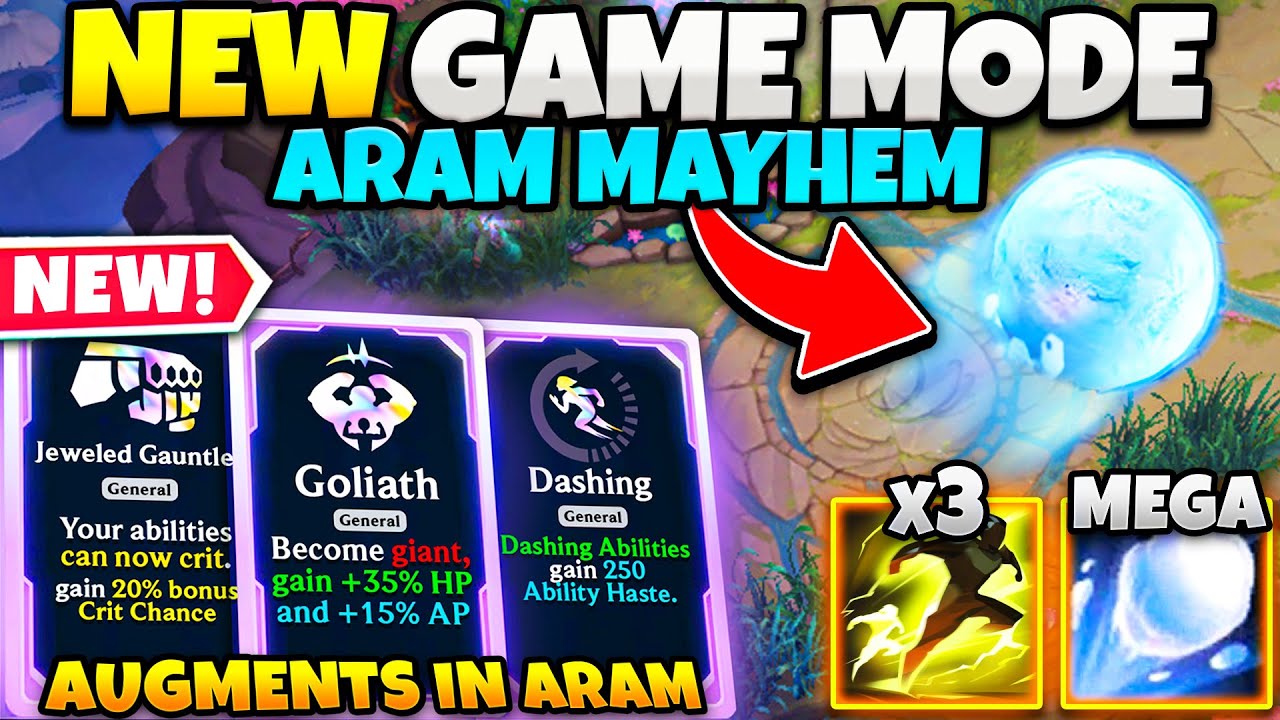 NEW GAME MODE: RIOT ADDED AUGMENTS TO ARAM (ARAM MAYHEM)