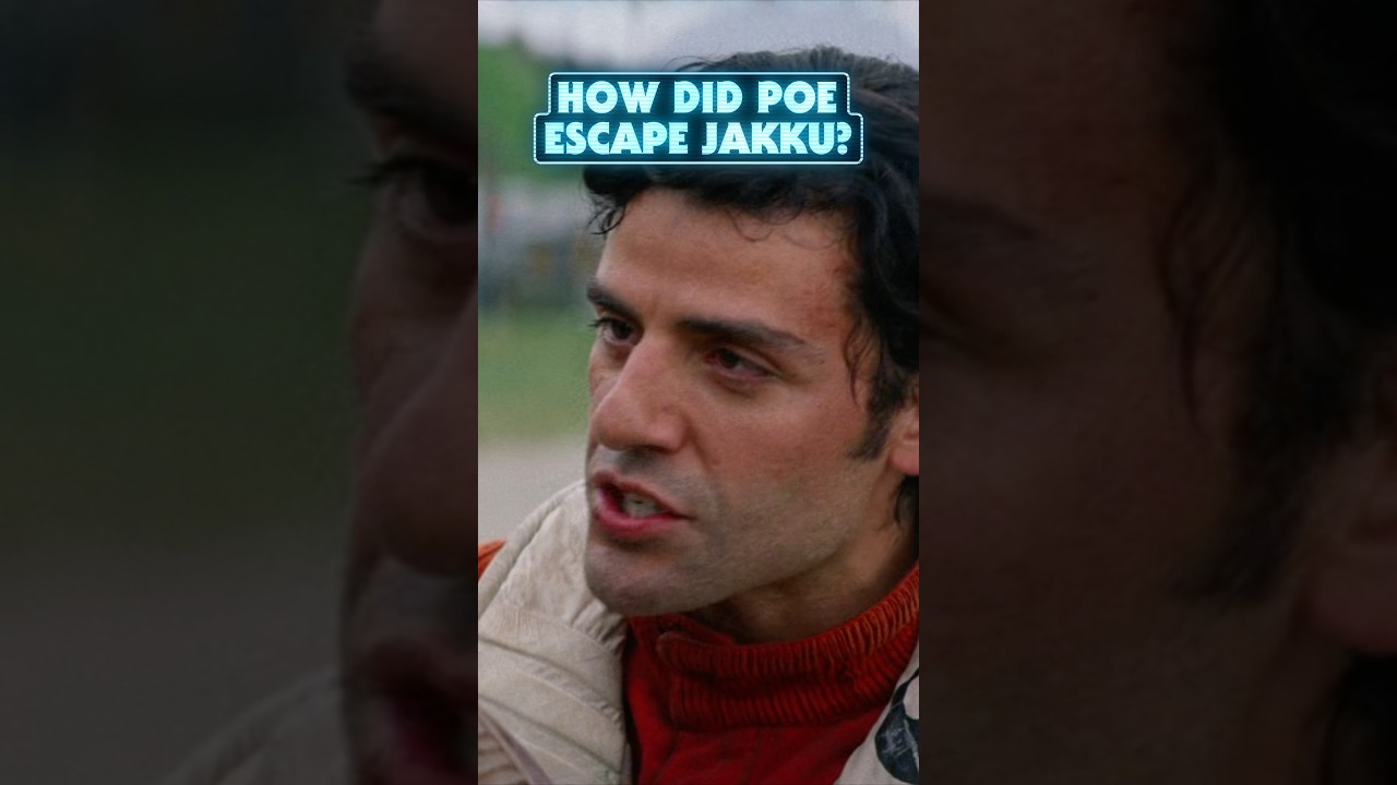 How did Poe Dameron escape Jakku?