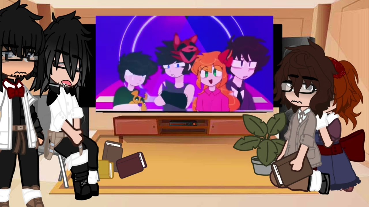 Alive Aftons React to Original || Gacha Club || Gacha Fnaf|| Afton family ||Read description