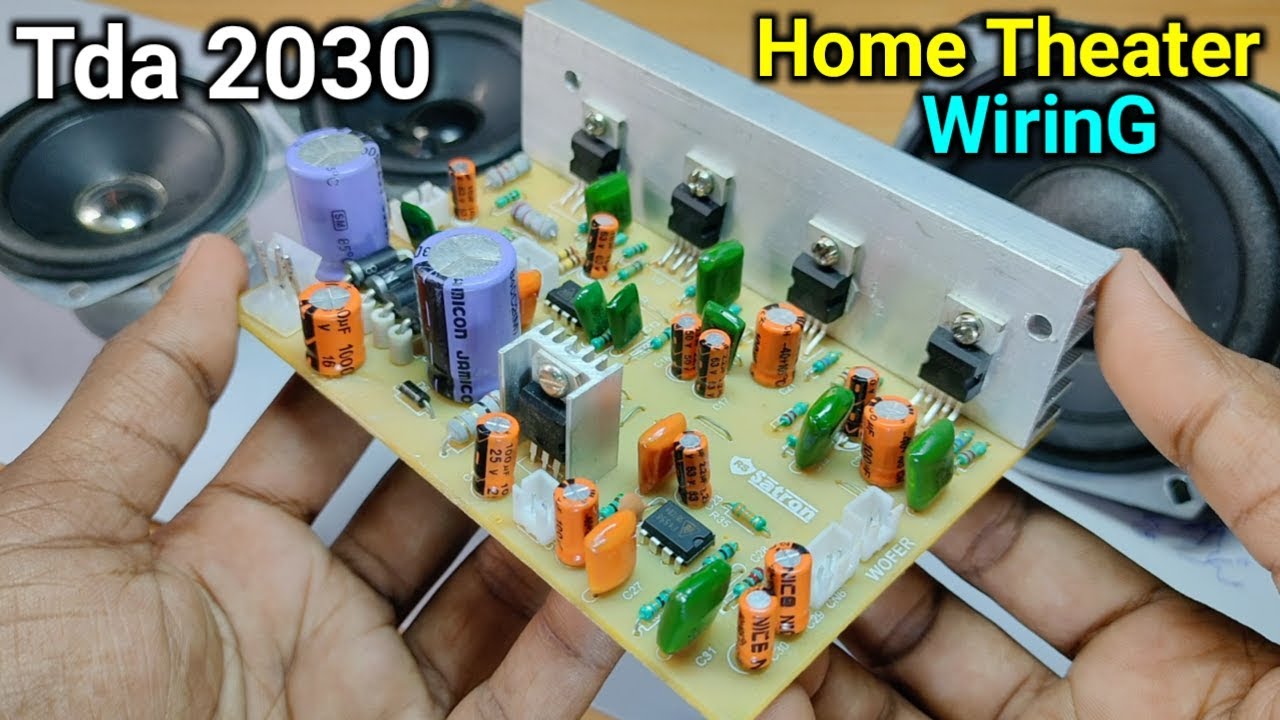 Audio Amplifier 4.1 home theater circuit board wiring | Tda 2030 ic Amplifier Circuit