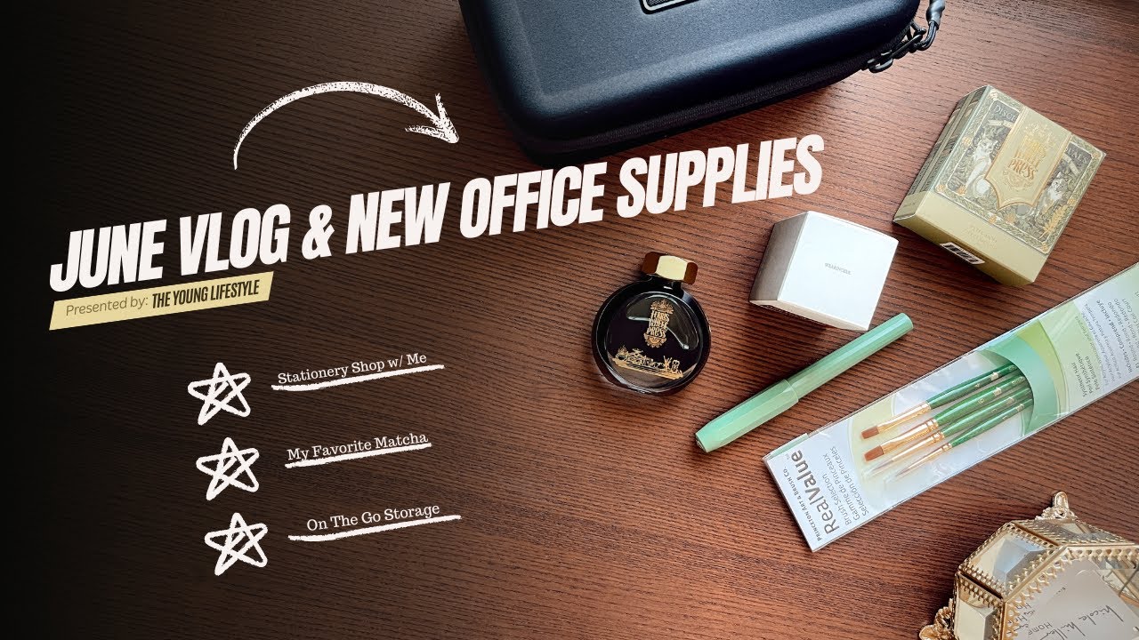 June 2025 Vlog (New stationery and office supplies.)