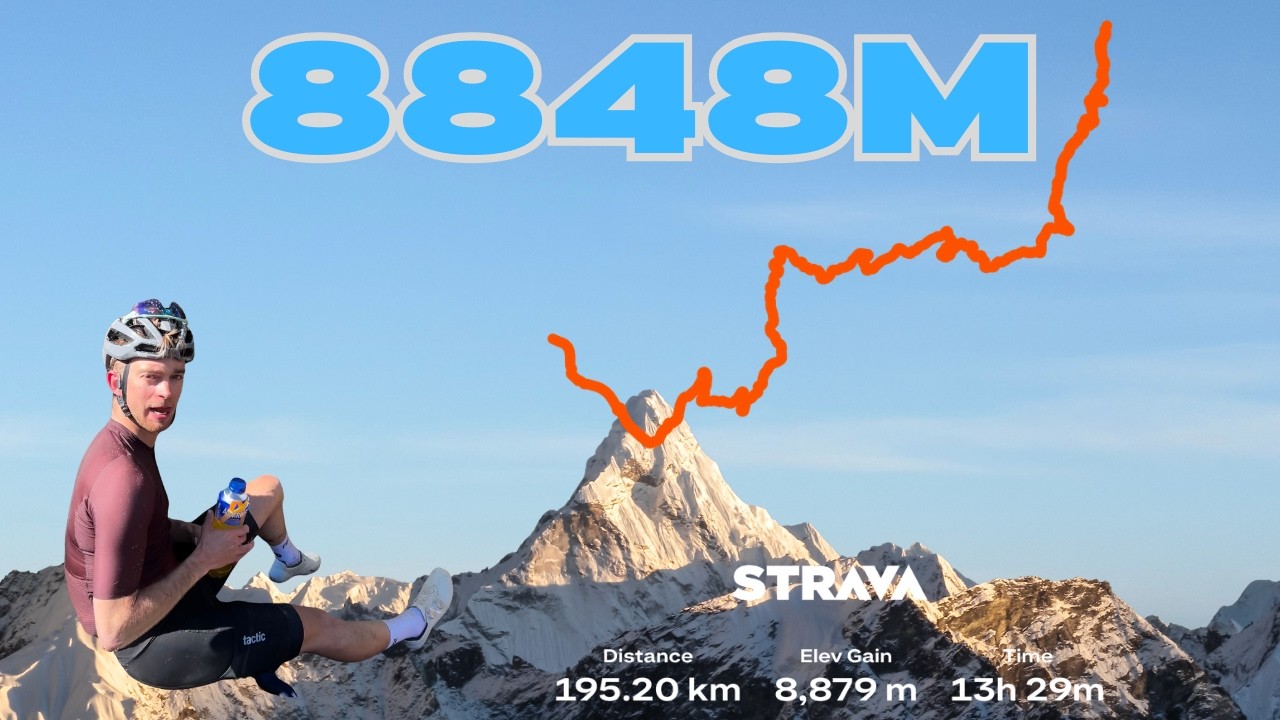 I climbed Mount Everest... on a gravel bike
