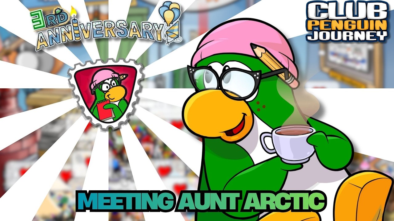 I MET AUNT ARCTIC! 📰 FUN HIDE & SEEK MASCOT VISIT! ✨ | Club Penguin Journey