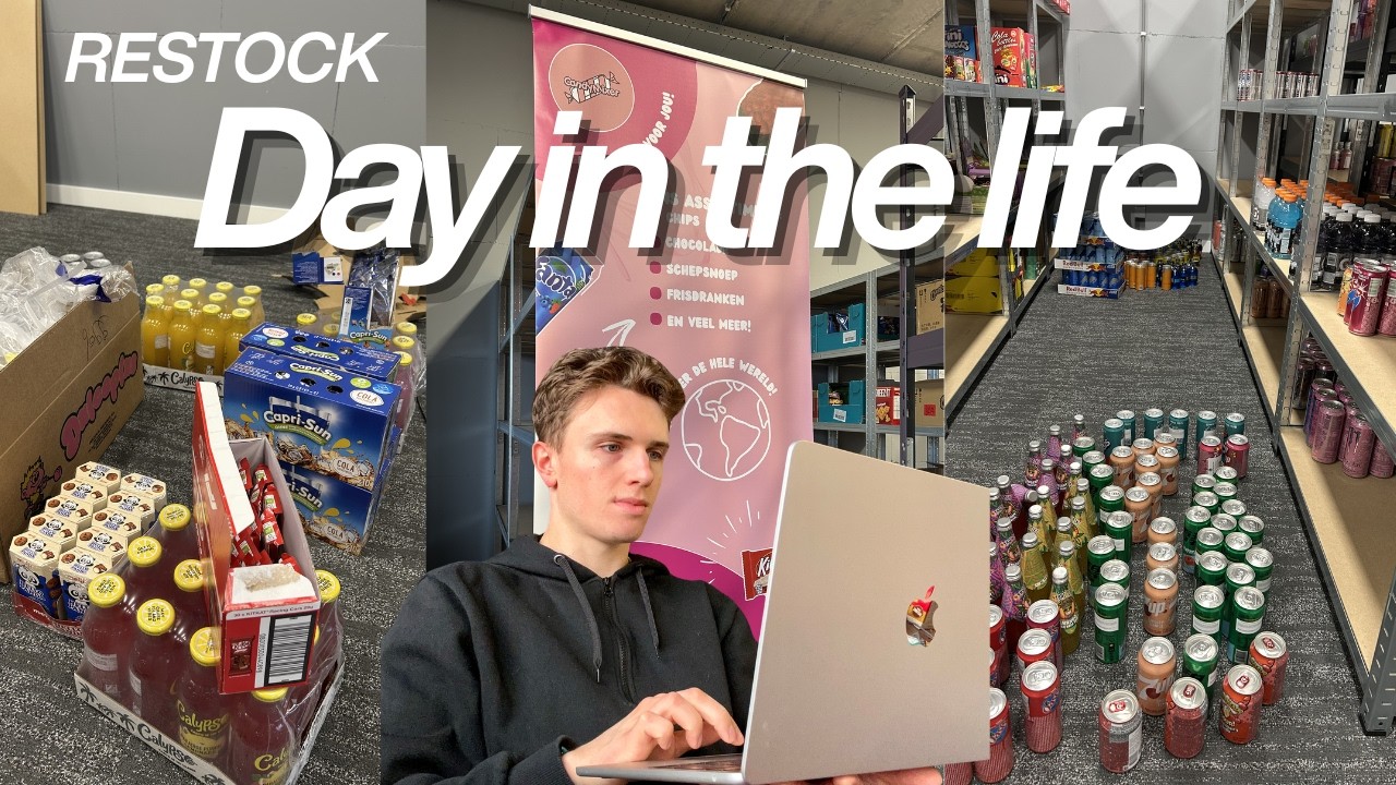 Dag in mijn leven tijdens een restock van mijn bedrijf!