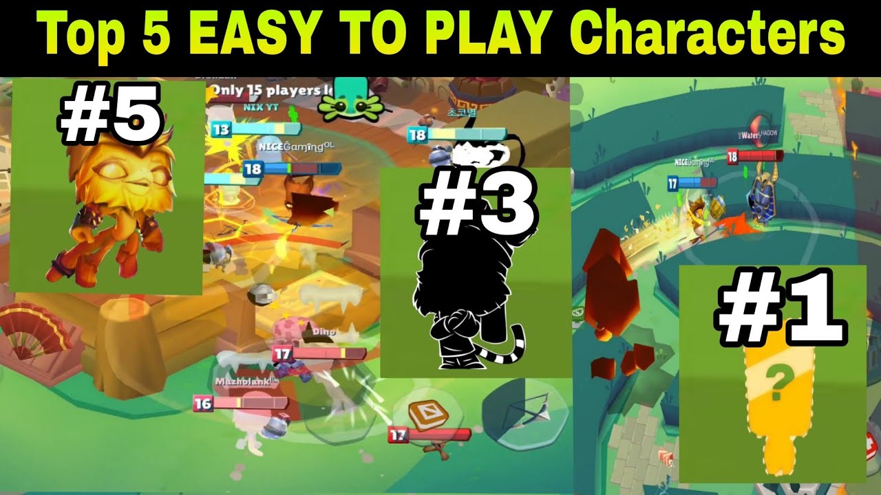 Top 5 Characters That Anyone Can Play Easily 💥 | Which Is The Best 💪 | Zooba