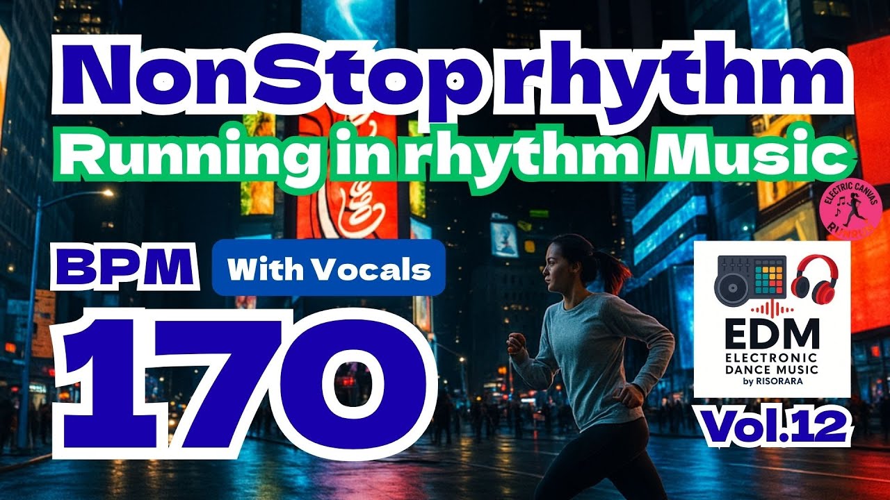 🌃 [170 BPM 170] Running Music Playlist EDM DTM Jogging & Workout cadence 러닝 음악 ランニング 曲 songs