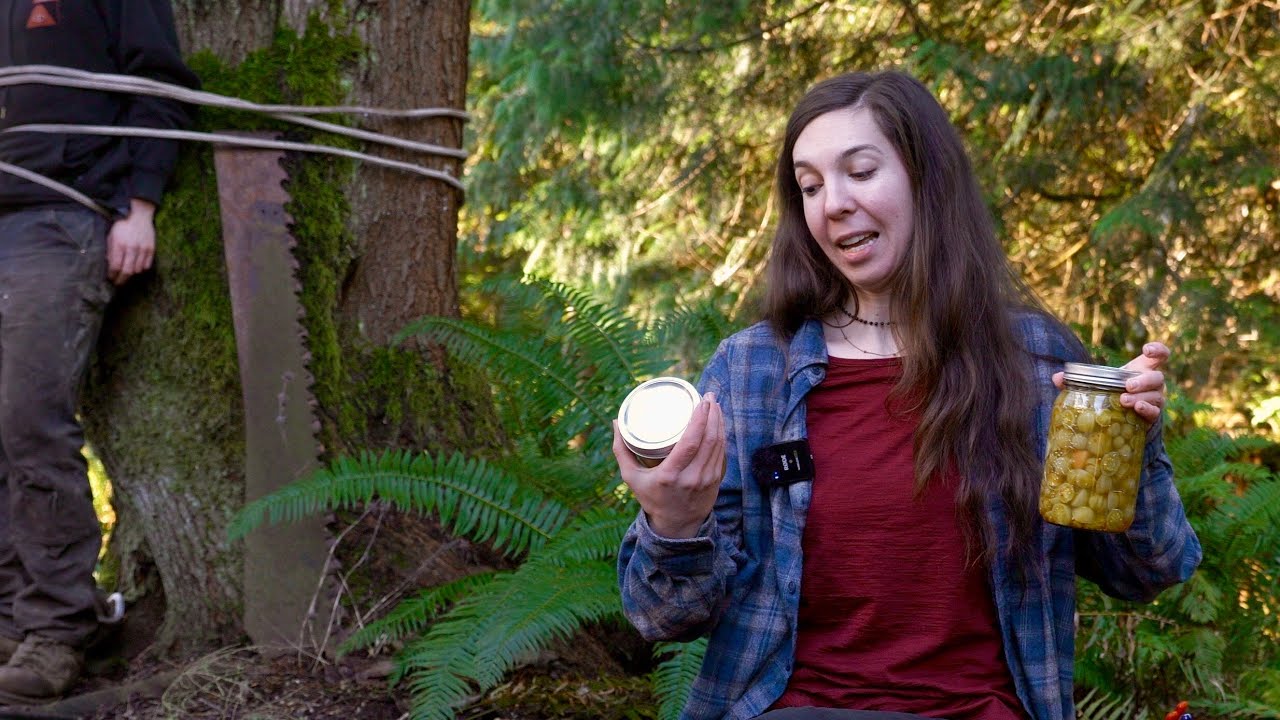 Tasting My Garden Preserves (with my hostage.)