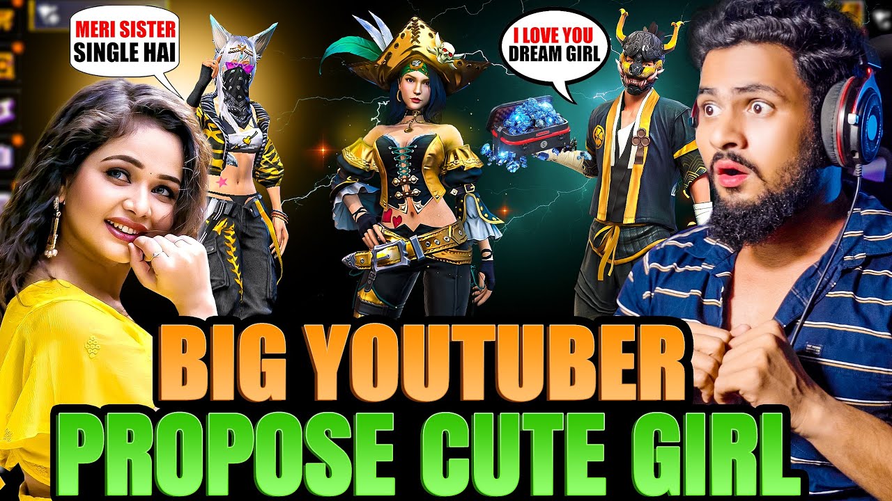 BIG LIVE STREAMER PROPOSE 🥰 DREAM GIRL 😱 On Live Stream Open Challenge आजा Noob😤1 vs 4 में !