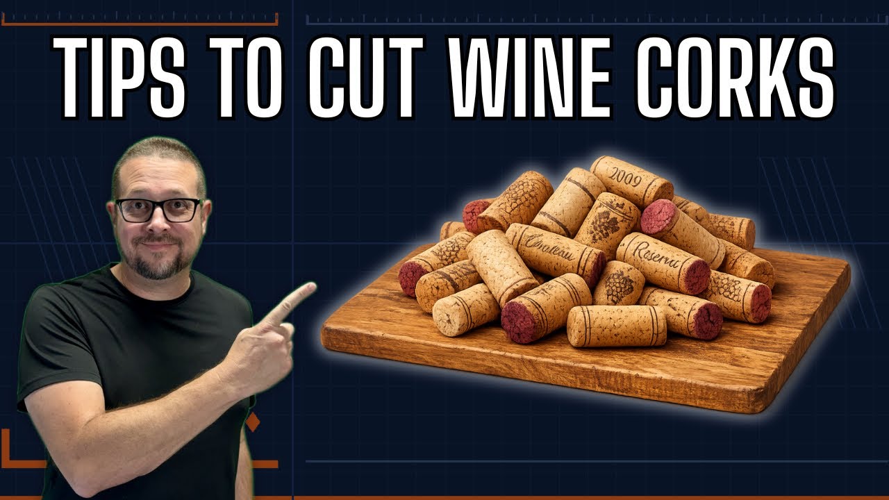 HOW TO CUT WINE CORKS | Easy Way to Cut Wine Corks For Crafts
