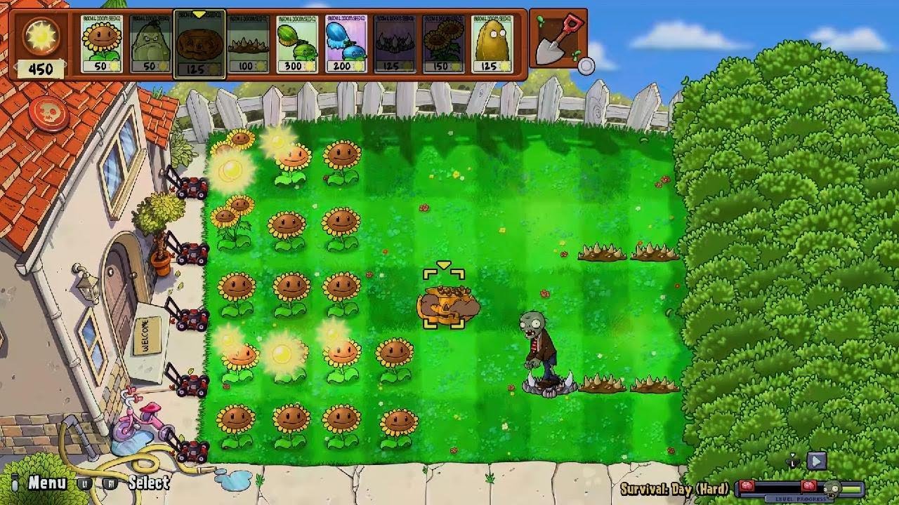 Survival: Day (HARD) | Plants vs Zombies Replanted