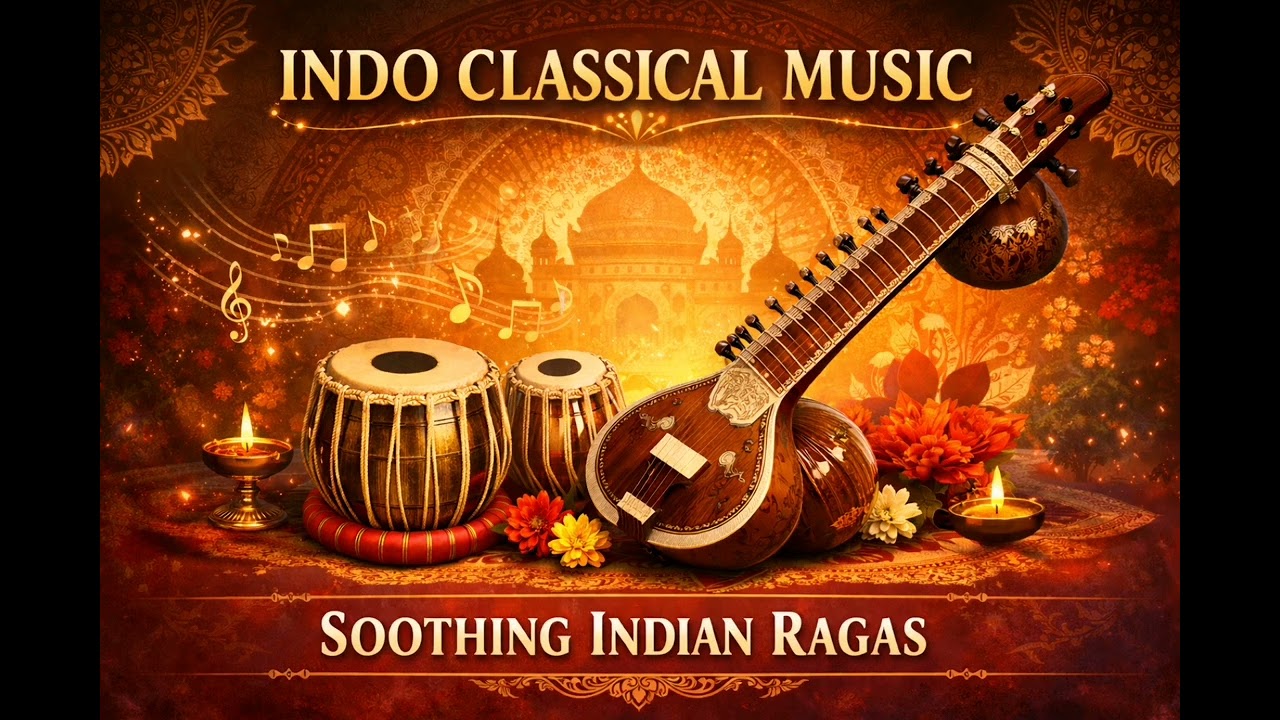 Indo Classical Music 🎶 Soothing Indian Ragas for Relaxation, Meditation & Peace