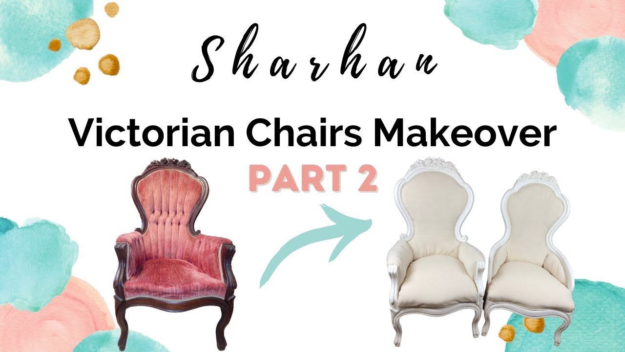 Victorian Chair Makeover Part 2 | Furniture Upholstery Tutorial | DIY Painted Furniture Flip