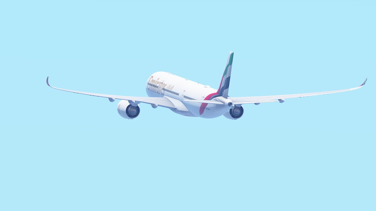 Emirates Airbus A350-900 takeoff DXB/OMDB RWY 30R (Infinite Flight)
