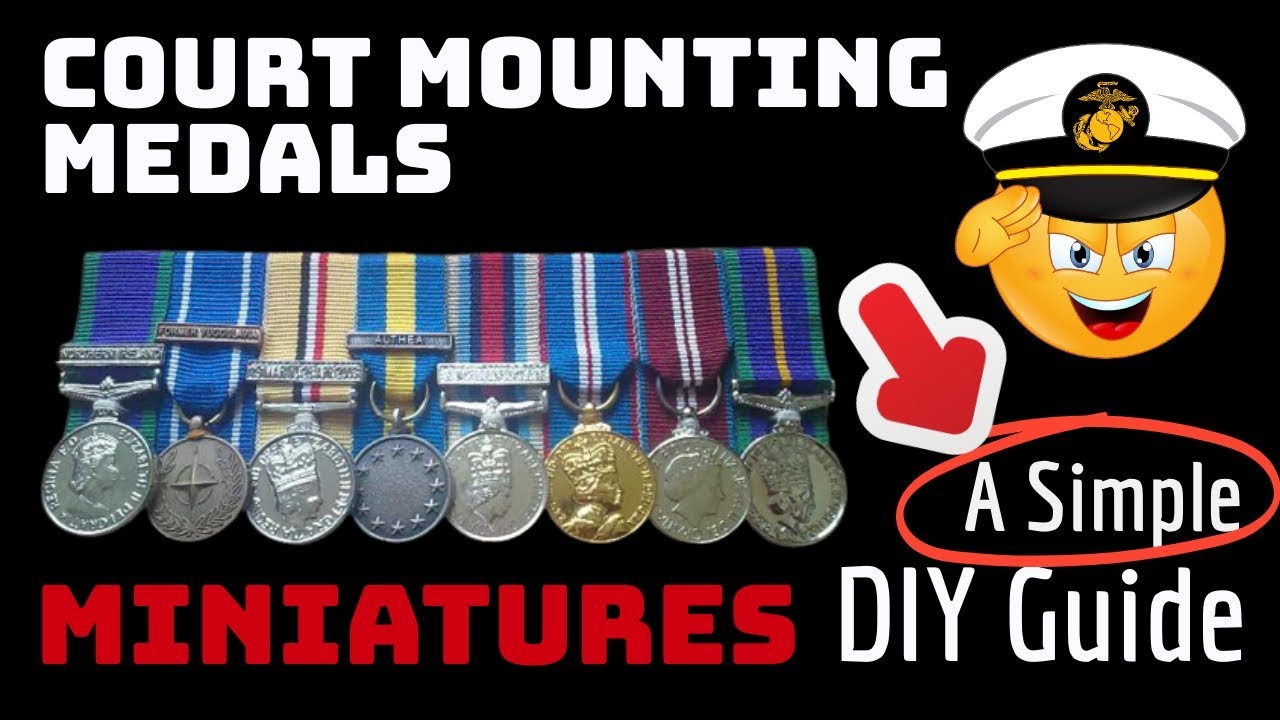 How to Court Mount Miniature Medals - A Simple Guide