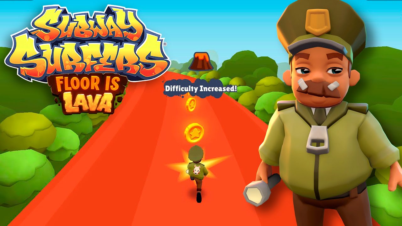 FLOOR IS LAVA CHALLENGE SUBWAY SURFERS CLASSIC 8 BITS 2024