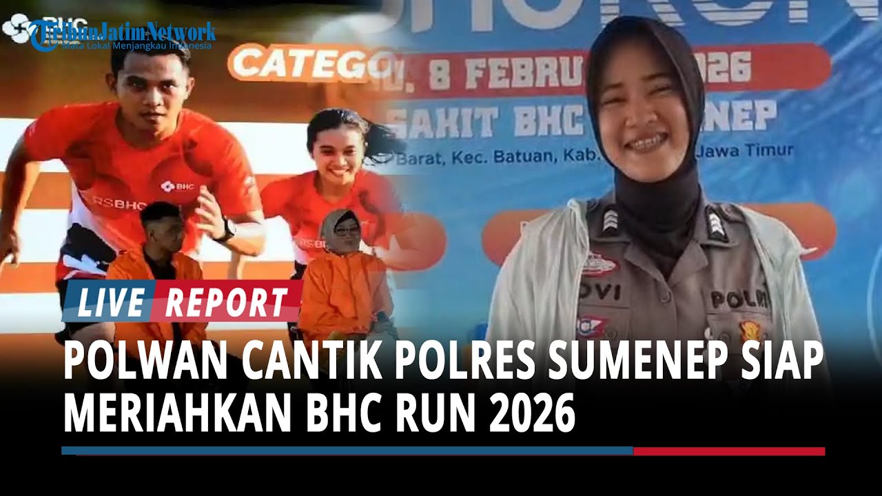 Polwan Cantik Polres Sumenep Siap Meriahkan BHC Run 2026, Bagikan Tips Jaga Stamina ke Peserta