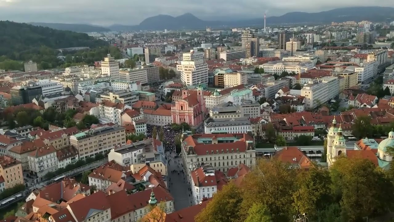 Liubljana desde la torre del castillo
