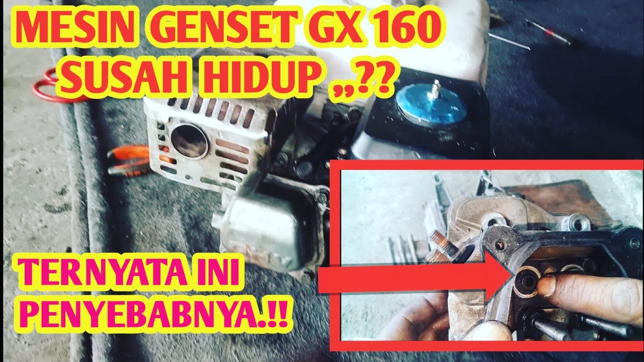 MESIN GENSET GX 160 SUSAH HIDUP❗TERNYATA INI.!! @APM MOTOR CHANEL