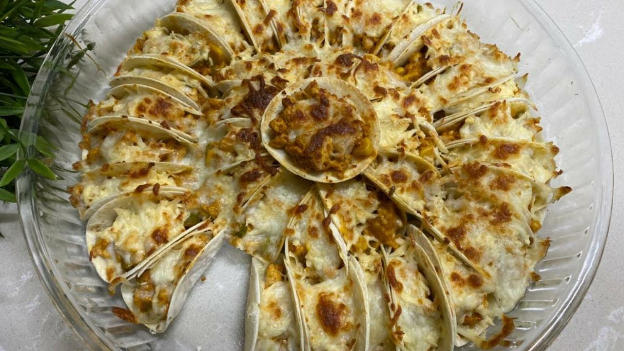 ميني تورتيلا بالدجاج طبق شهي ولذيذ ،Mini tortilla with chicken is a delicious and delicious dish