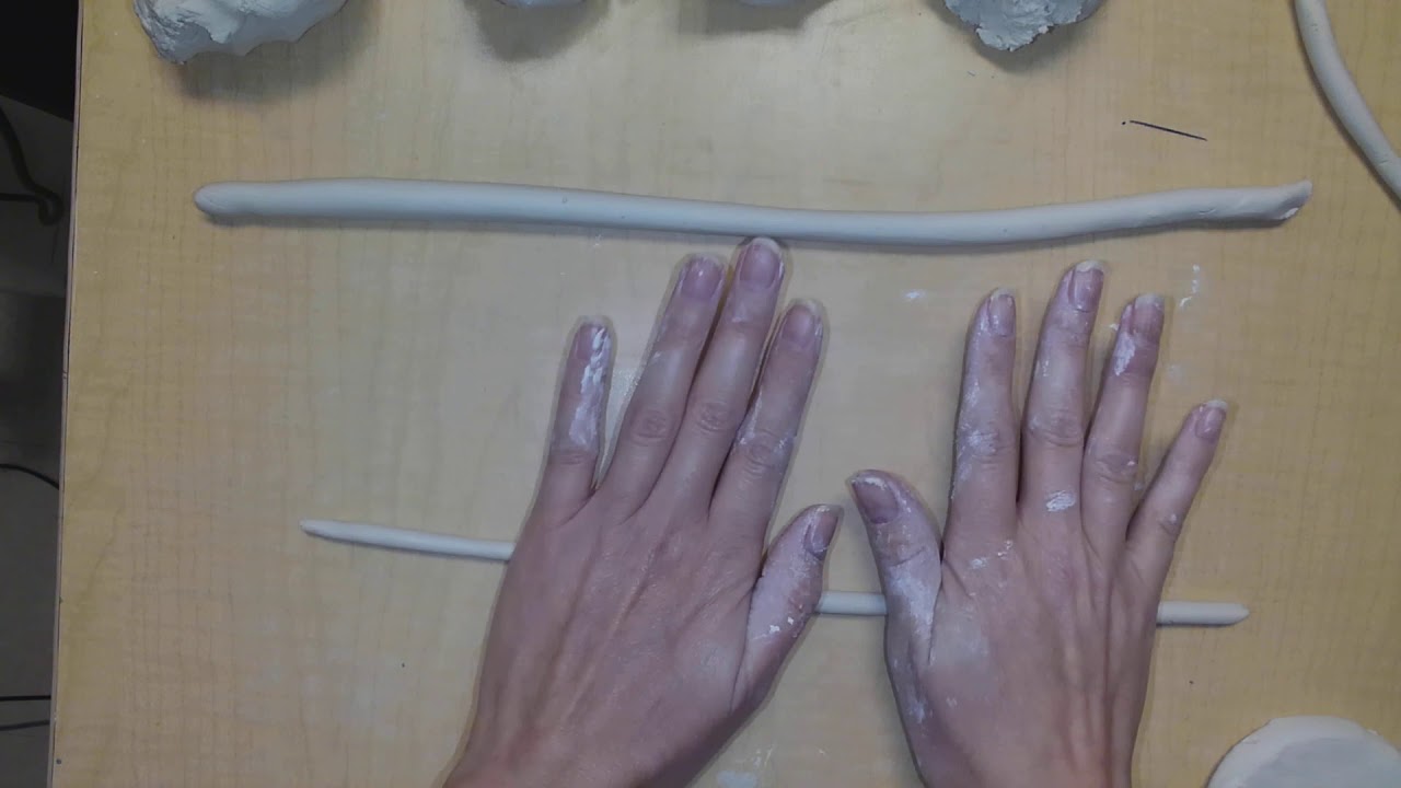 Coil Building With Air Dry Clay - Pt 1