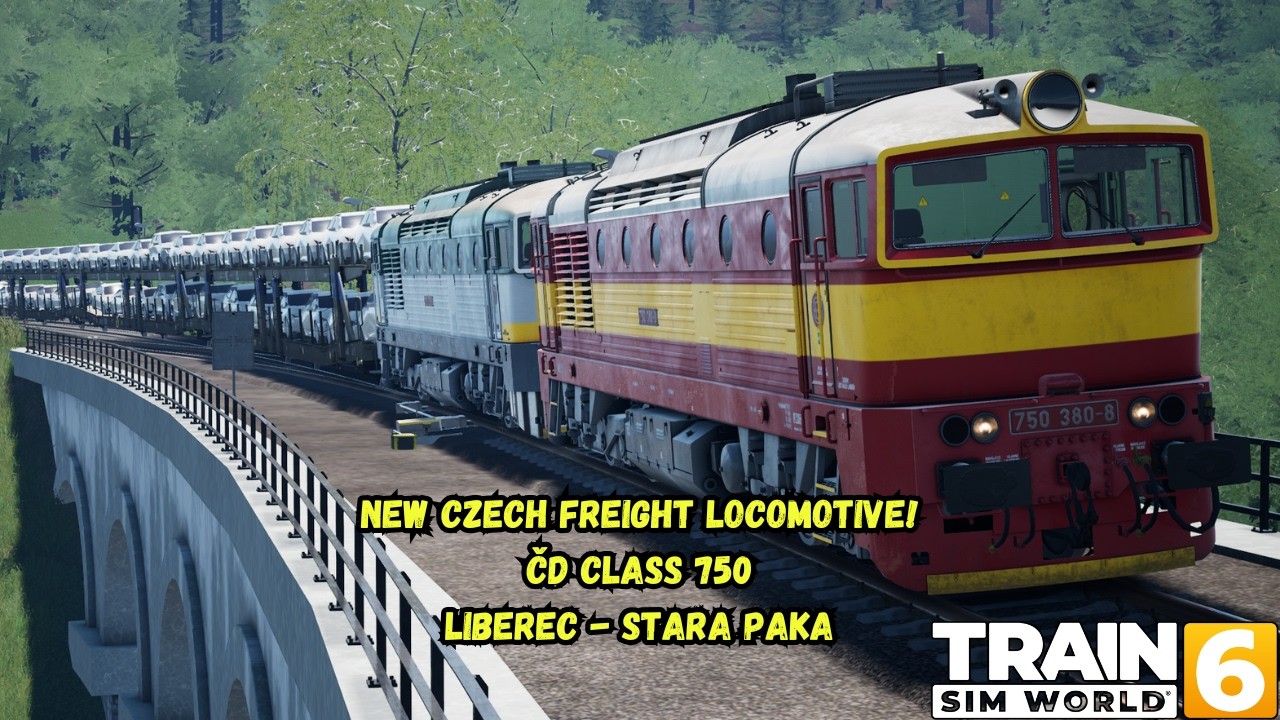 New Czech Freight Locomotive! | ČD Class 750 | Liberec - Stara Paka | TSW6