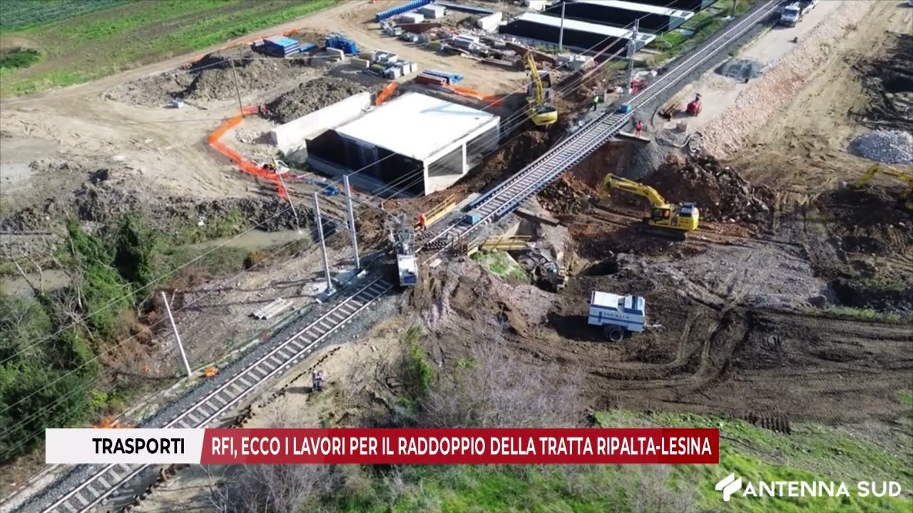 18 GENNAIO 2025 - RFI, ECCO I LAVORI PER IL RADDOPPIO DELLA TRATTA RIPALTA-LESINA