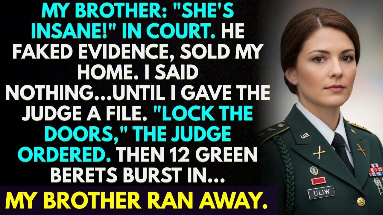 They Called Me Insane in Court—Then 12 Berets Burst In, Saluted Me 'Major' and Arrested My Brother