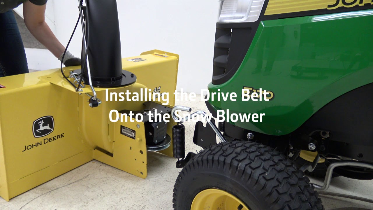 How to Install the 44” 100 Series Snow Blower | John Deere Lawn Tractors