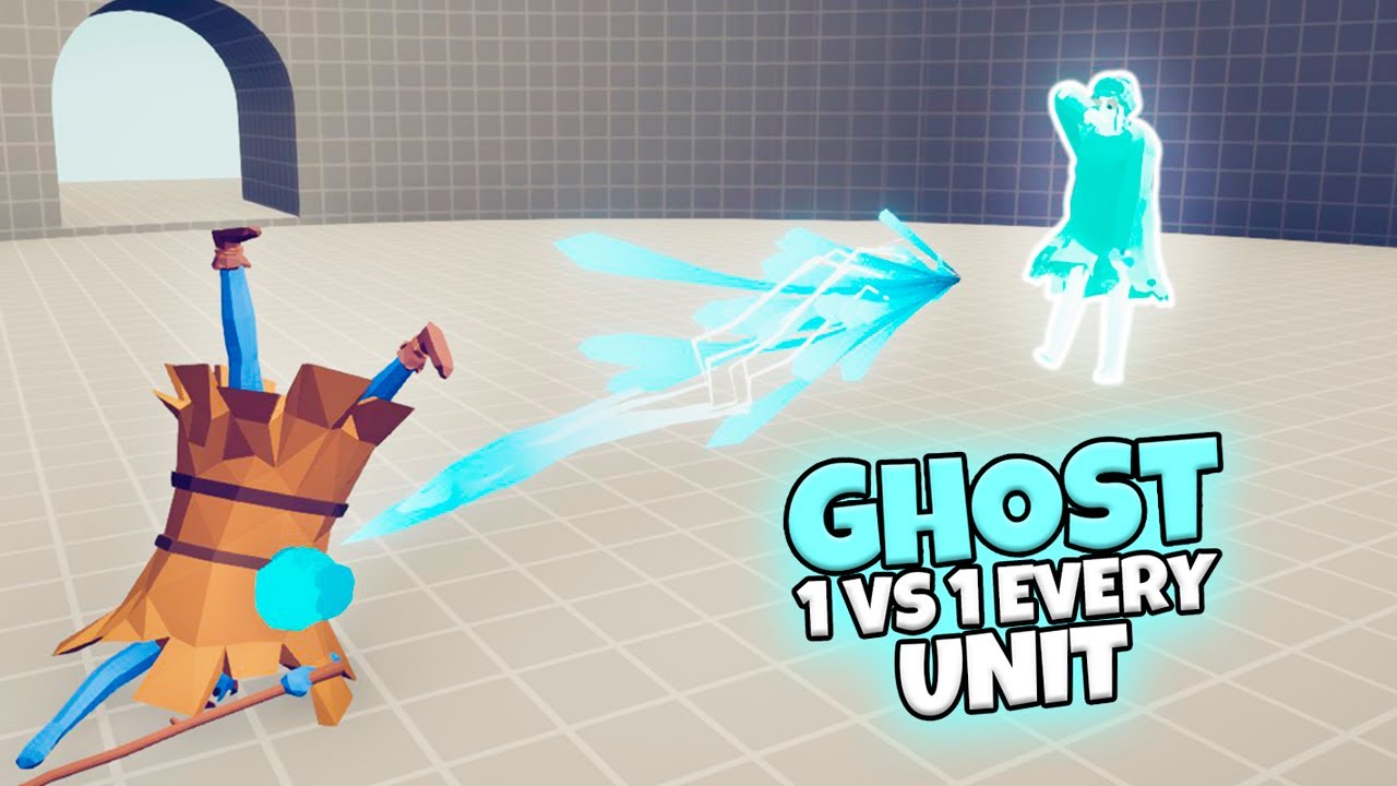 GHOST 1 VS 1 EVERY UNIT | TABS MODDED GAMEPLAY
