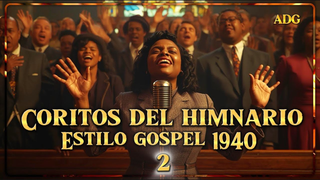 Gospel Clásico 1940| 🎙️Coritos del himnario al estilo gospel clásico 1940| ADORAGOSPEL