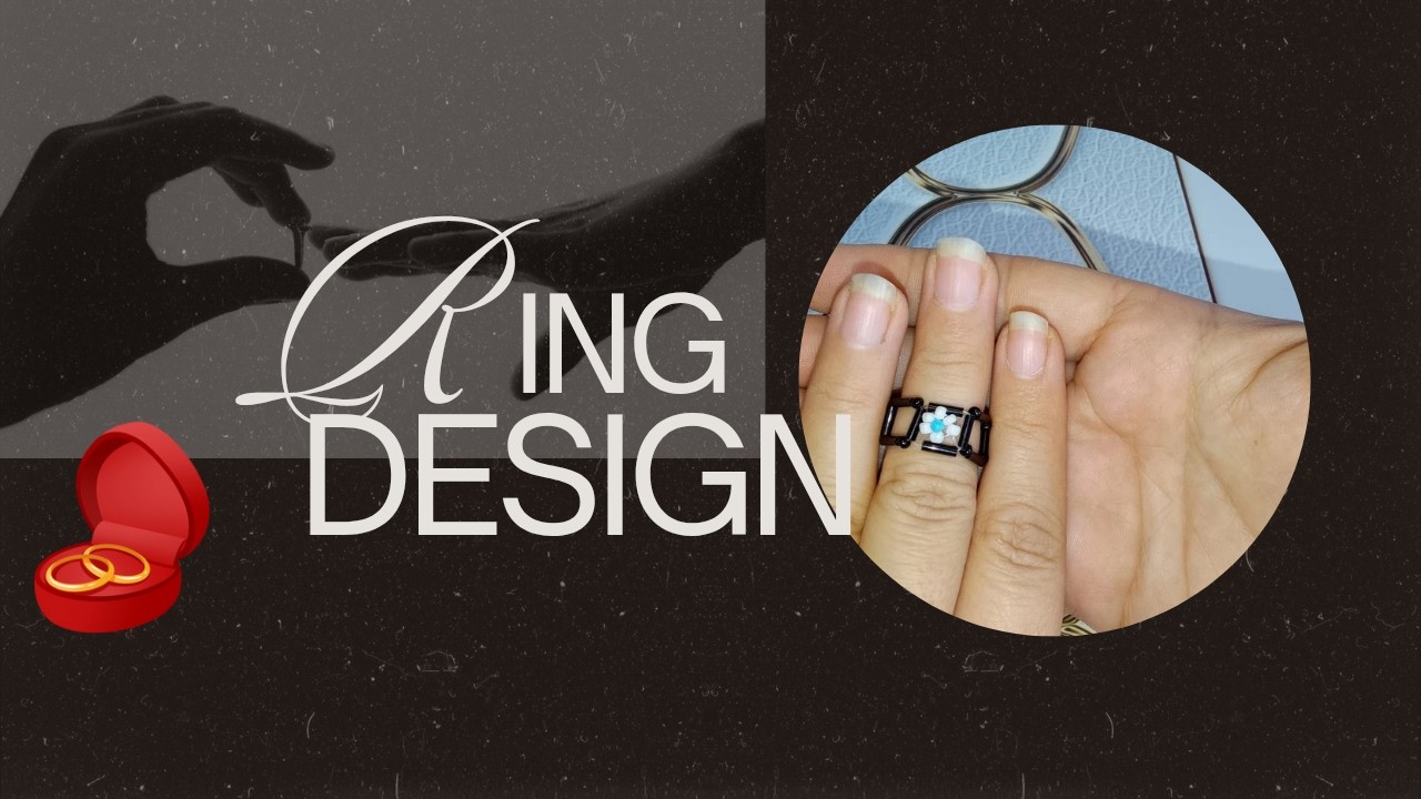 Eid ring design 💍 handmade beaded jewelry #diy #craft #handmade #smallbusinesspakistan