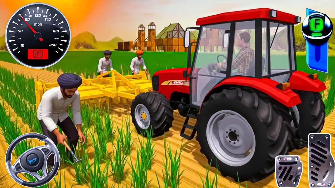 Modern Tractor Farming Driving Simulator 3D - New Tractor Games - Android Gameplay