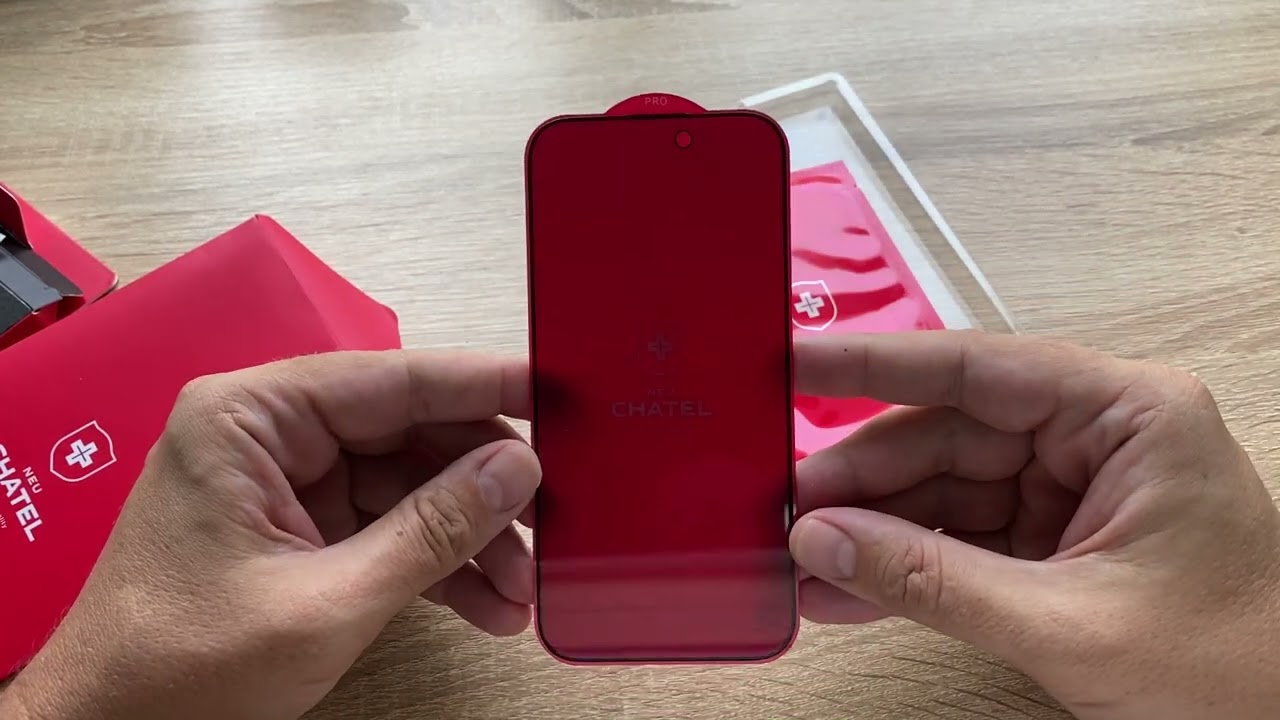 Обзор и распаковка защитного стекла для iPhone 14 NEU Chatel Anti Spy