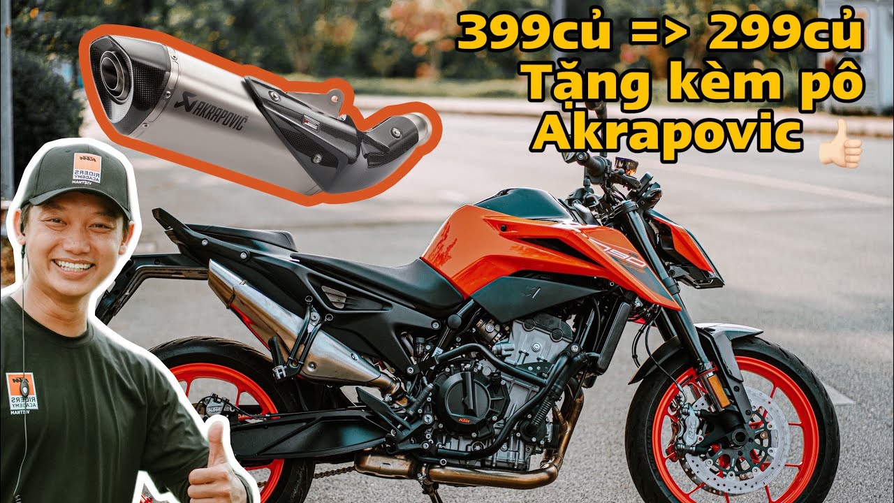 GIẢM GIÁ SÂU xe KTM tháng 12/2023| Đã vậy DUKE 790 còn được tặng PÔ Akrapovic mấy chục triệu???