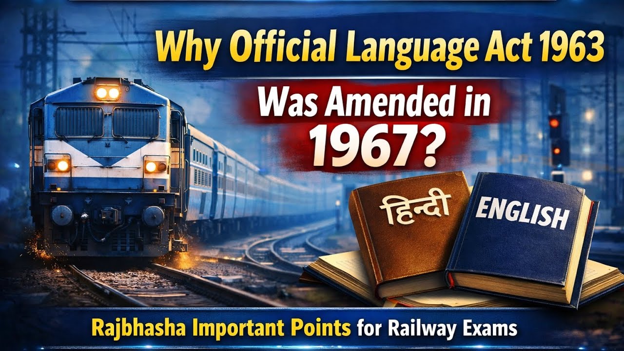  Official Language act 1963 & amendment | Article 343 to 351 Indian constitution| Railway Study Hub