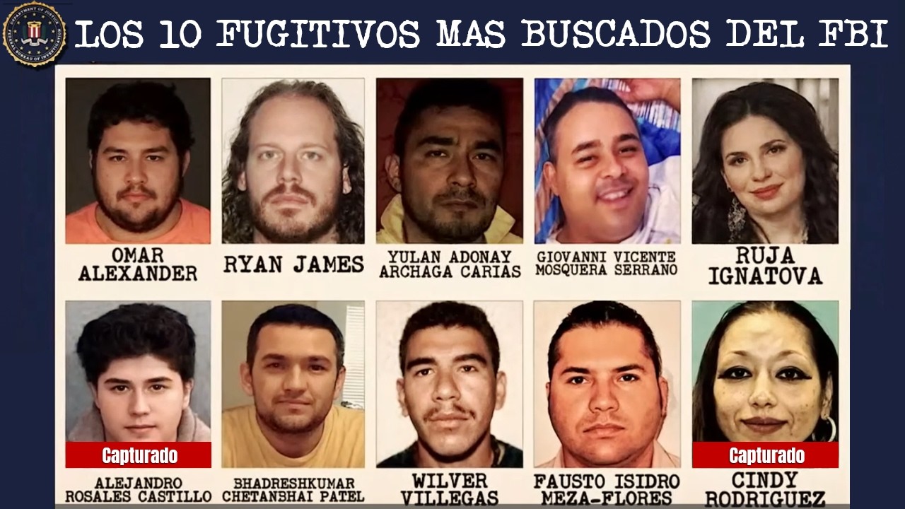 Los 10 Más Buscados Del FBI (Enero 2026) | Quiénes Son Y Por Qué Los Buscan