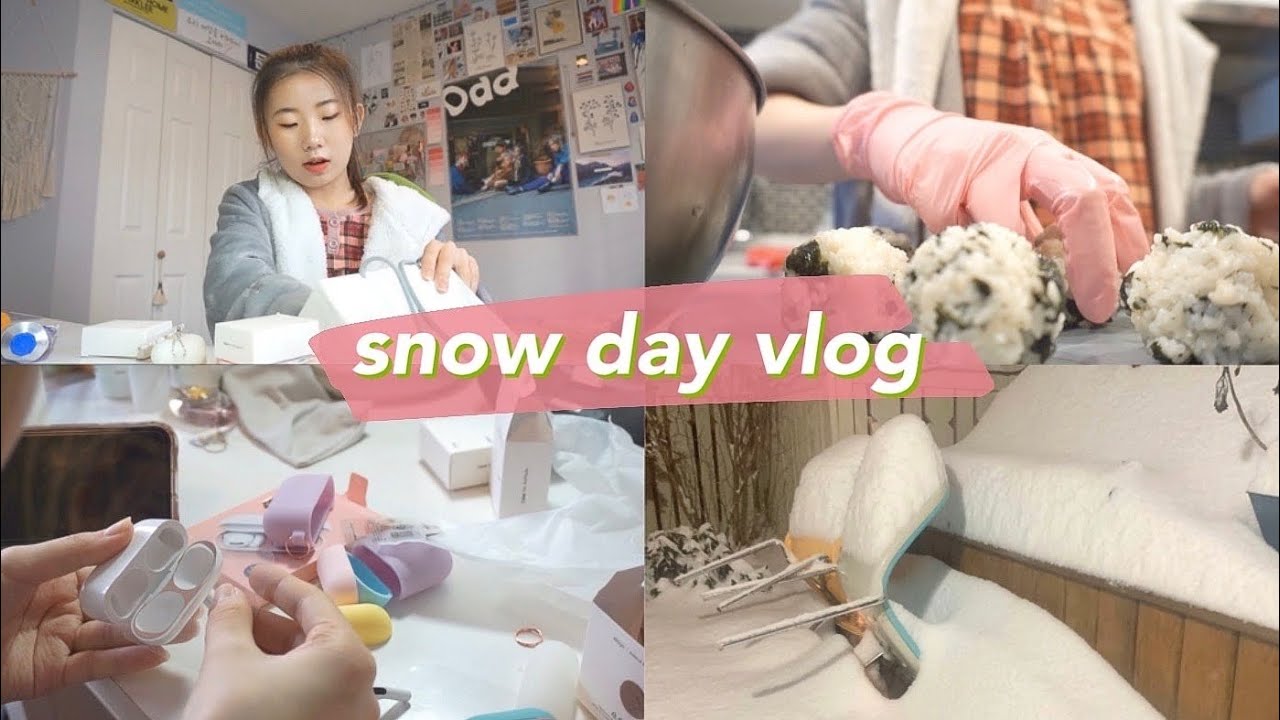 ENG) 캐나다 고등학생의 눈 와서 학교 안 간날 VLOG • 스노우 데이