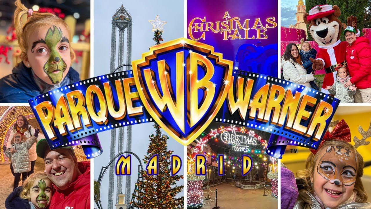 PARQUE WARNER MADRID | NAVIDAD 2022 | Atracciones, shows y encuentro con la familia Mazapán 🎄