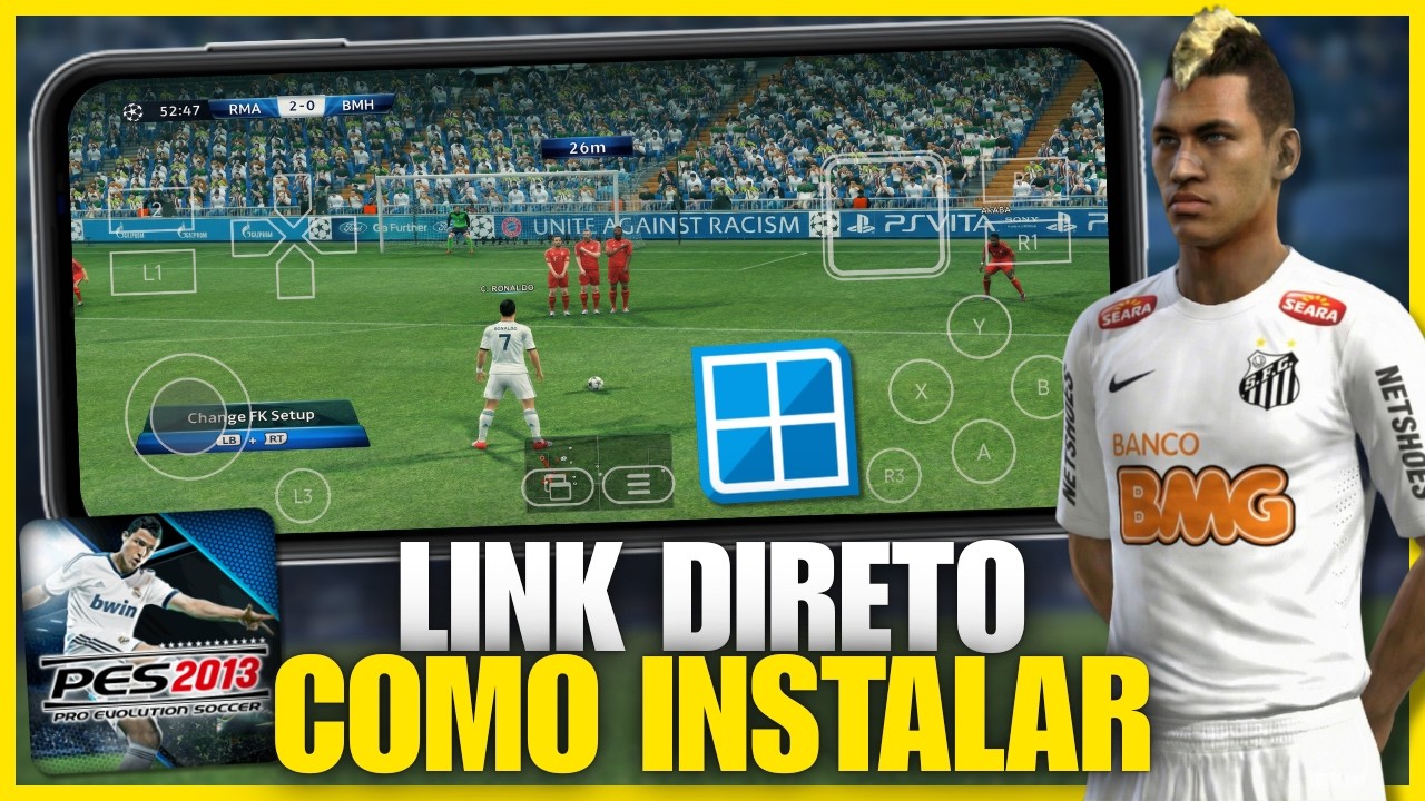 🚨COMO INSTALAR O PES 2013 DE PC EM QUALQUER CELULAR (WINLATOR)