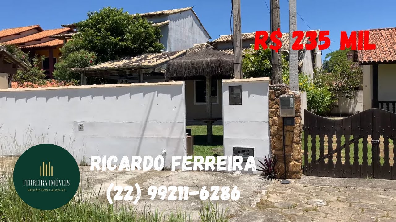 Vendo casa verão vermelho,piscina,área gourmet,300 mts da praia,escriturada,R$ 235 mil à vista