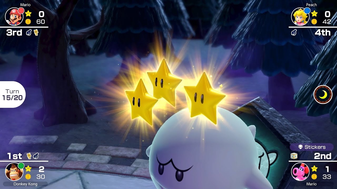 Mario Party Superstars #139 Horror Land Birdo vs Mario vs Peach vs Donkey Kong