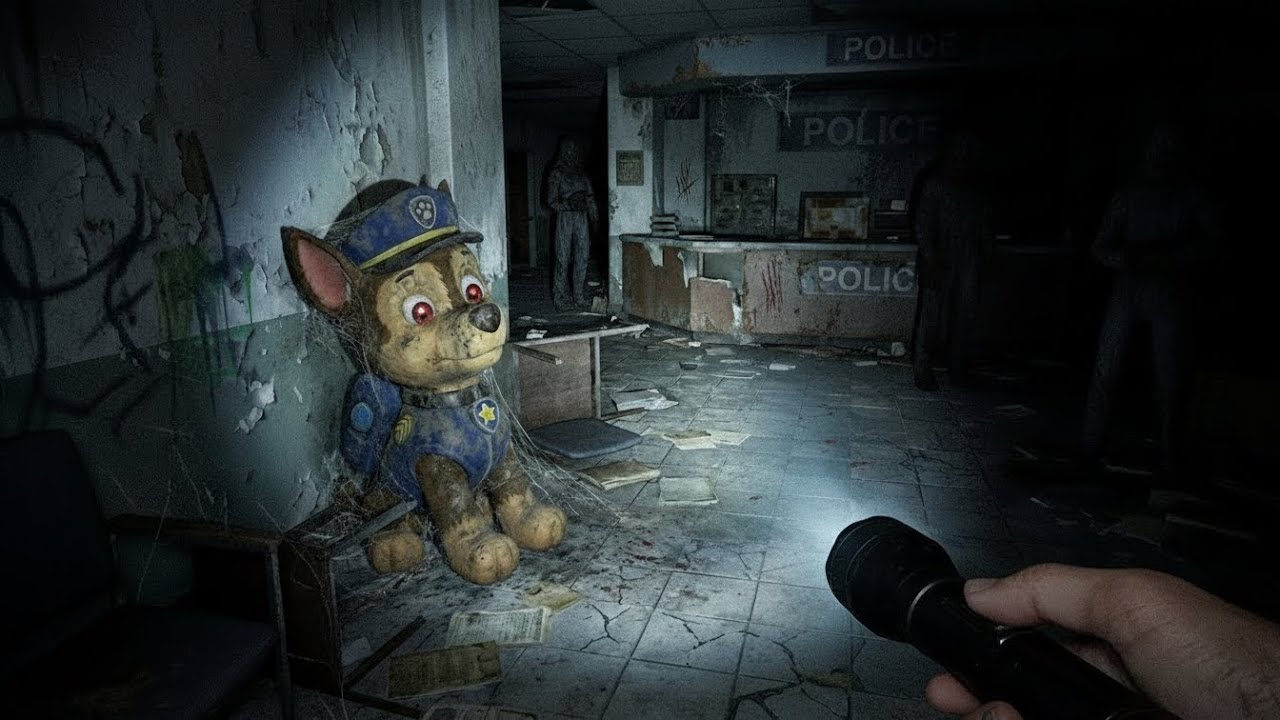 They FOUND the PAW PATROL Characters at an ABANDONED Police Station!!