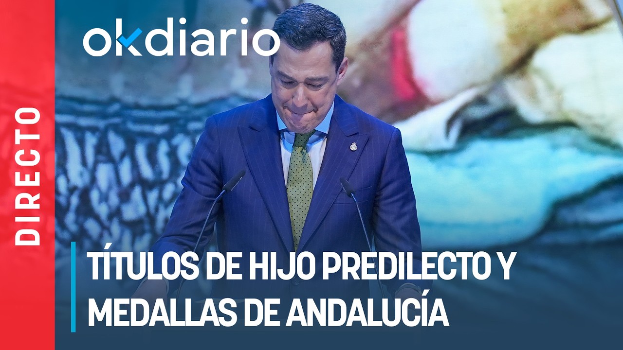 🔴 DIRECTO | Acto de entrega de los títulos de Hijo Predilecto y Medallas de Andalucía