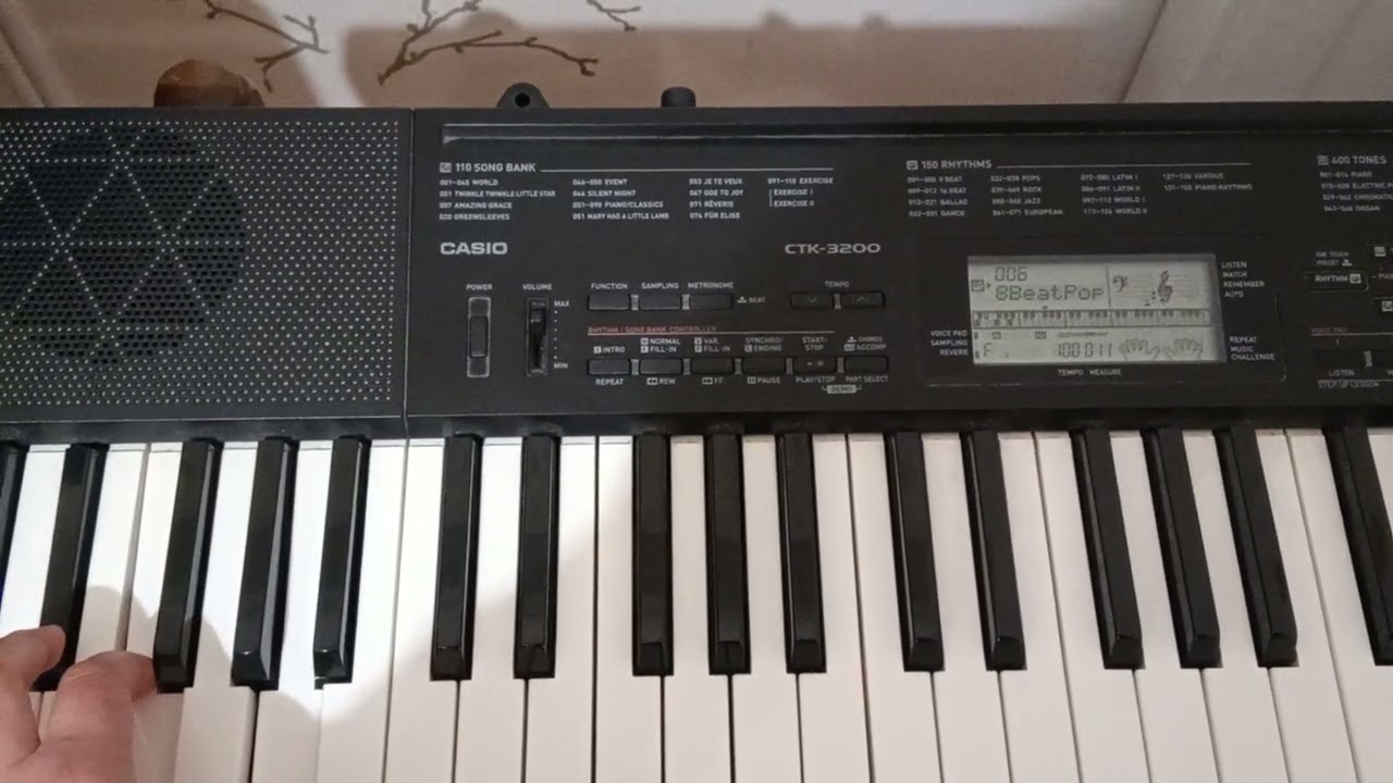 Detroit pop rhythm in Casio CTK491, CTK3200 
