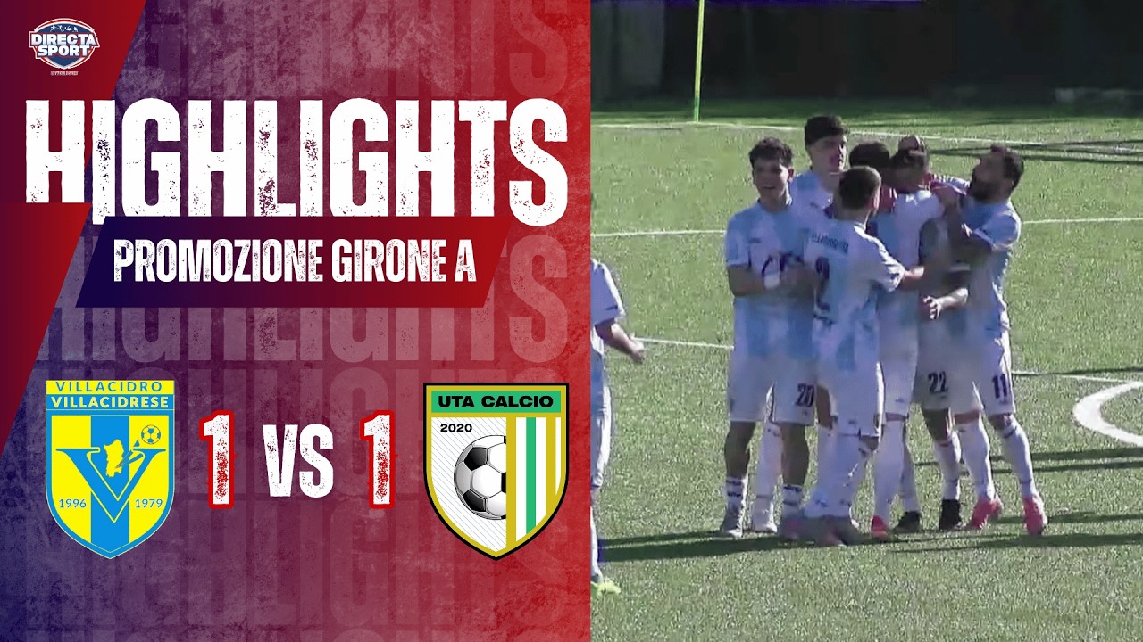 Calcio Promozione Gir. A – Villacidrese Calcio-Uta Calcio 2020 1-1 (Highlights)