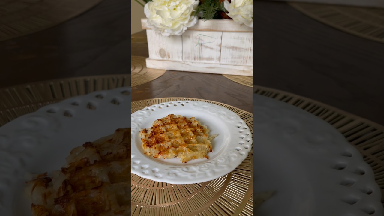 How to make hash browns 🥔 | Waffle hash browns. #hashbrown #waflehashbrown