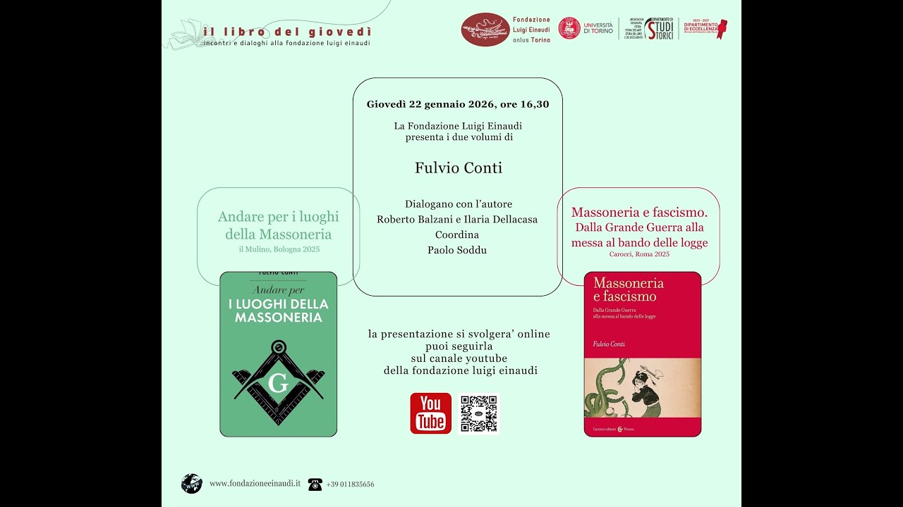LdG: Andare per i luoghi della massoneria e Massoneria e fascismo. Dalla Grande ... | Fulvio Conti