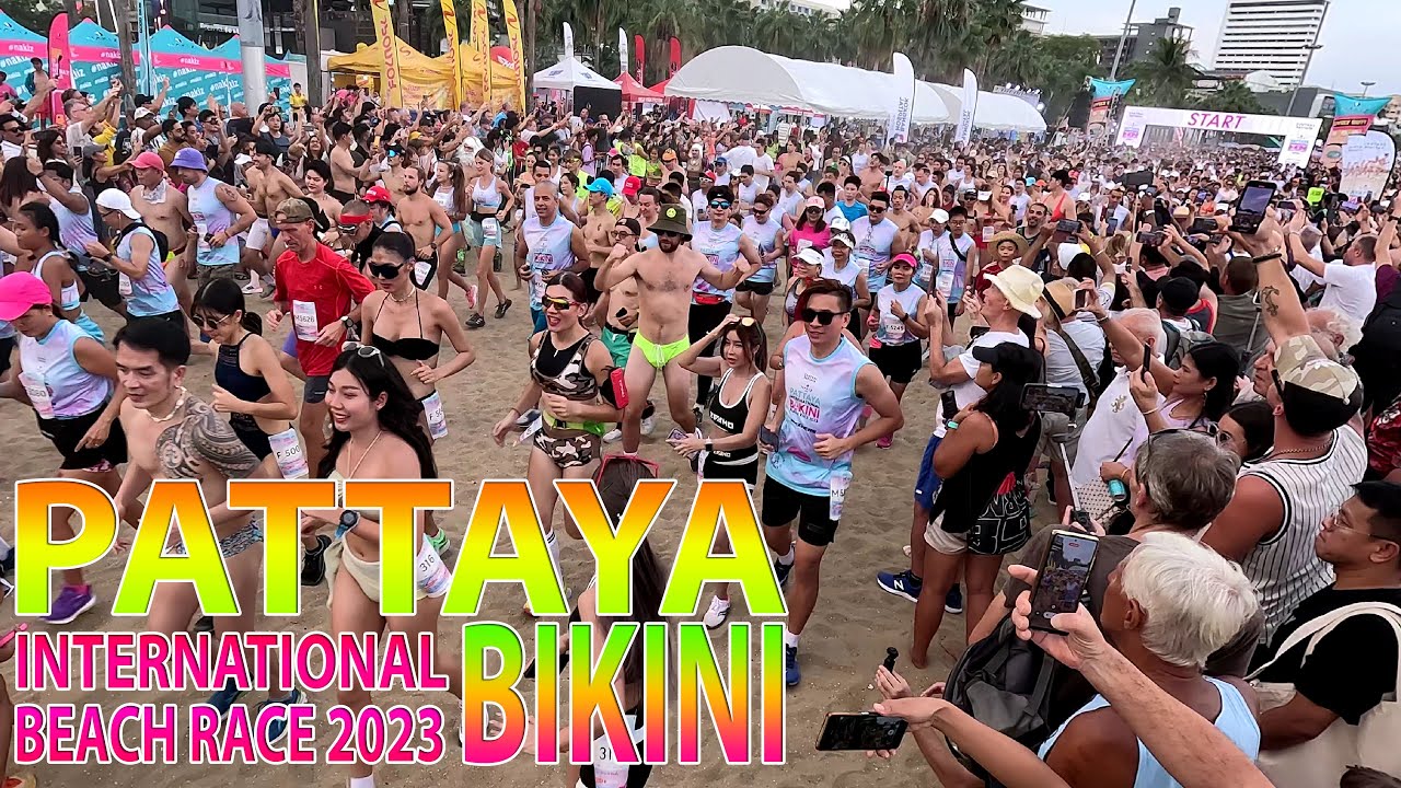 งานวิ่งที่เซ็กซี่ที่สุดในประเทศ  Pattaya international bikini beach race 2023
