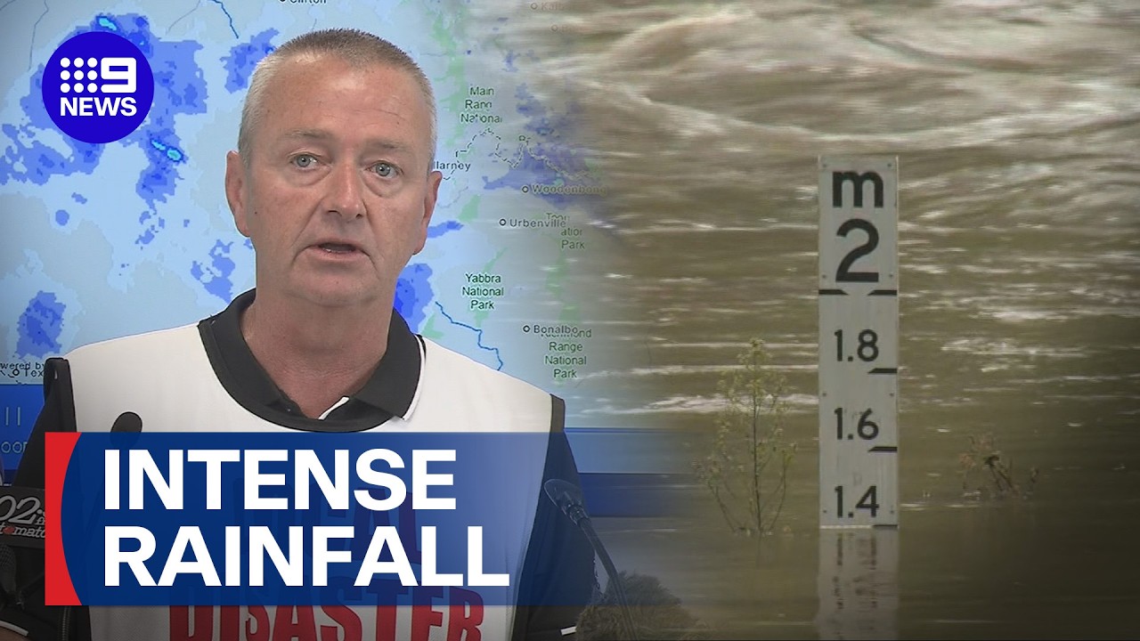 Big wet begins in Queensland, sparking flash flooding alerts | 9 News Australia